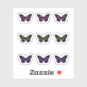 Sticker Pack Papillon tacheté coloré (Feuille)
