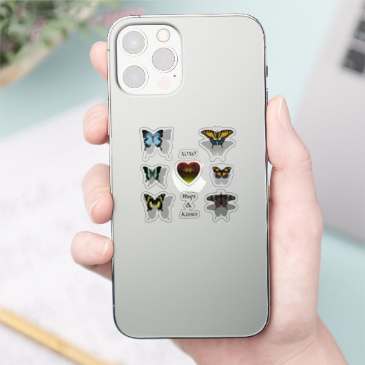 Sticker Pack papillon XOXO (Téléphone)