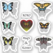 Sticker Pack papillon XOXO (Recto)