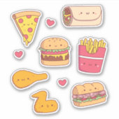 Sticker Pack pour Doodles de restauration rapide (Devant)