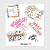 Sticker Pack pour les amateurs de livres (Feuille)