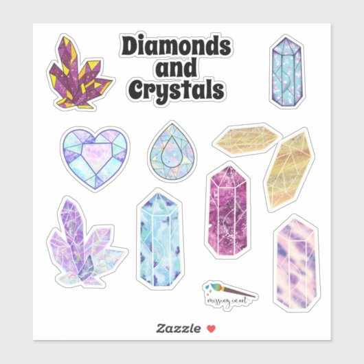 Sticker Pack voor diamanten en kristallen (Vel)