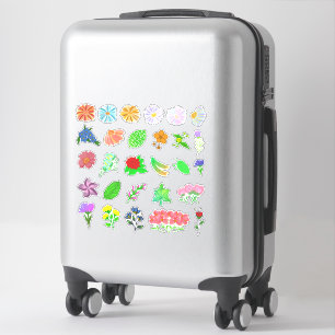 Sticker Package of Pretty Flowers