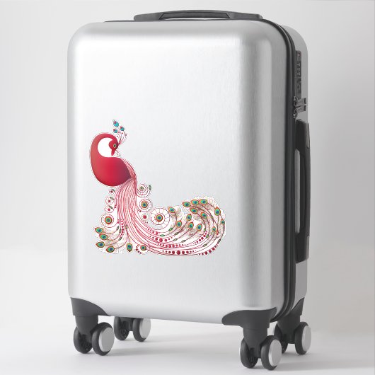 Sticker Pacock (Sur valise)