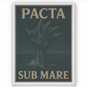 Sticker Pacta Sub Mare - Pacte des Profonds (Devant)