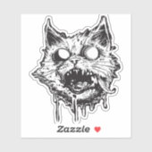 Sticker Pactées particulières : L'Oddité Feline Monochroma (Feuille)