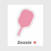 Sticker Paddle Pickleball Rose (Feuille)