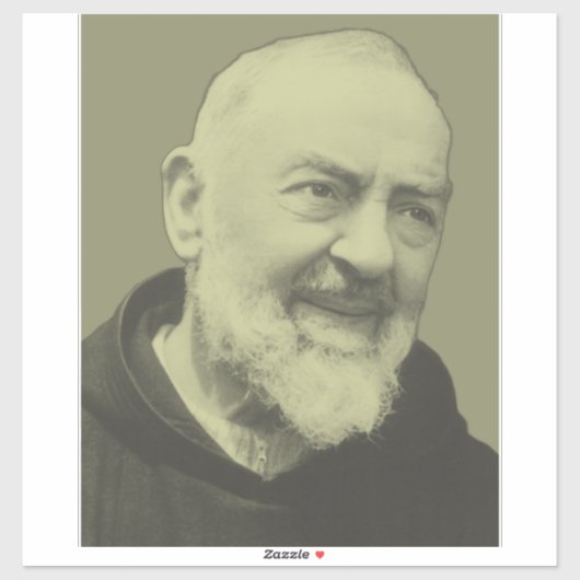 Sticker Padre Pio de Pietrelcina (Feuille)