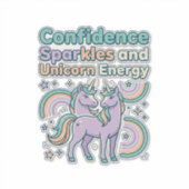 Sticker Paillettes de Confiance de Licorne et Conception d (Devant)