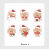 Sticker Pain d'épices Noël (Feuille)