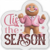 Sticker Pain d'épices rose célèbre ! (Devant)