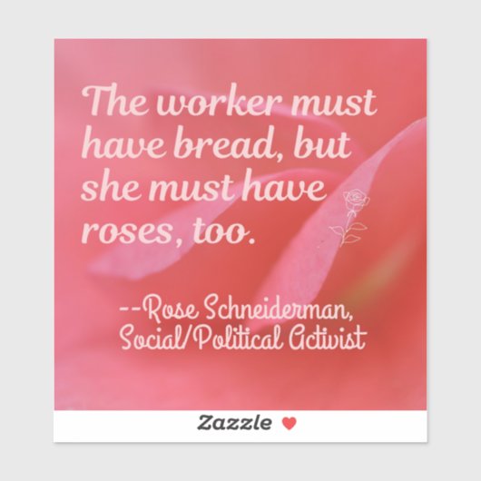 Sticker Pain et Rose aussi (Feuille)