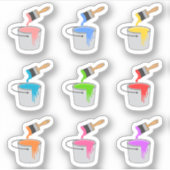Sticker Paint Brush Buckets Hobby Rénovation Day Planner (Devant)