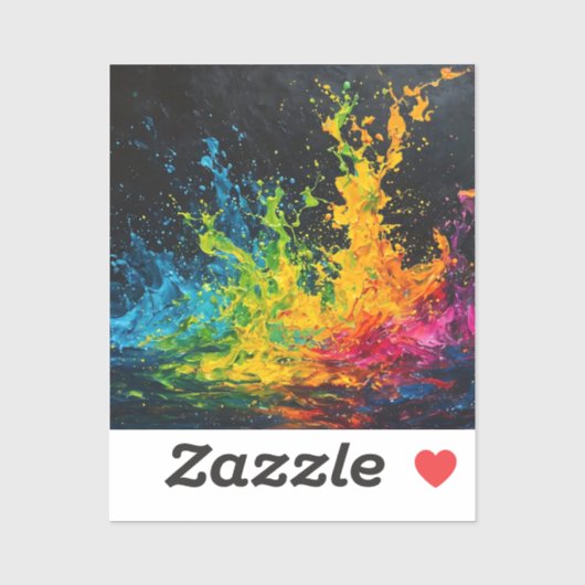 Sticker Paint coloré (Feuille)