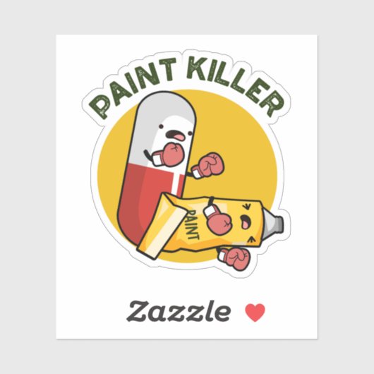 Sticker Paint Killer Fundy Pill Pill Pun (Feuille)