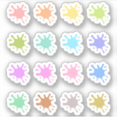 Sticker Paint Splats Date Couvertures Art Teacher Bujo Pla (Devant)