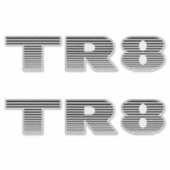 Sticker Paire de logo Triumph TR8 - Noir (Devant)