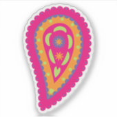 Sticker Paisley coloré (Devant)