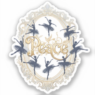Sticker Paix Élégant Ballet
