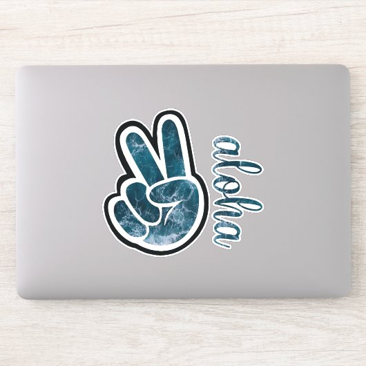 Sticker Paix et aloha (Ordinateur)