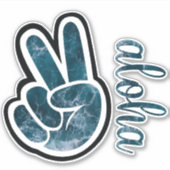 Sticker Paix et aloha (Devant)