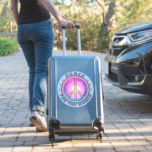 Sticker Paix pour le monde ☮ (Valise Insitu)