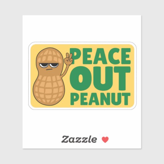 STICKER PAIX SORTIE PEANUT SAISY CUTE NUT (Feuille)