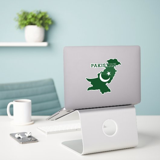 Sticker Pakistan (Ordinateur portable sur le bureau)