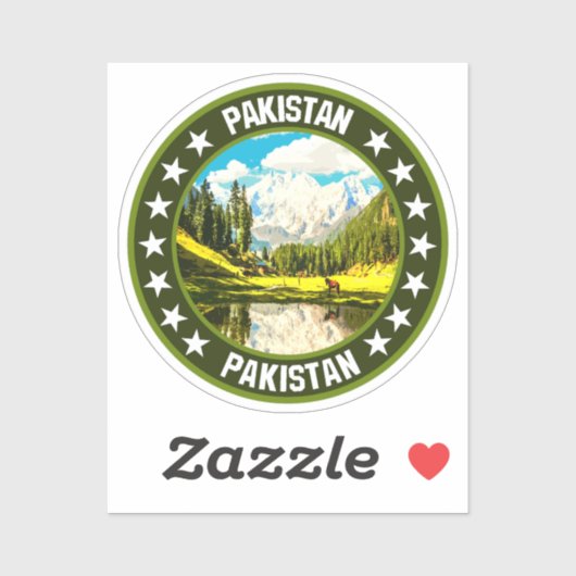 Sticker Pakistan (Feuille)