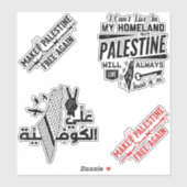 Sticker Palestine Freedom Resistance Pack 2 (Feuille)