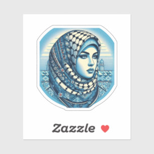 STICKER PALESTINE KEFFIYEH SOUTIEN