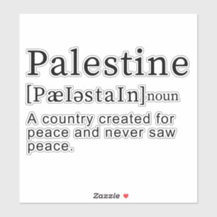 Sticker Palestine Signification design Palestine Définitio