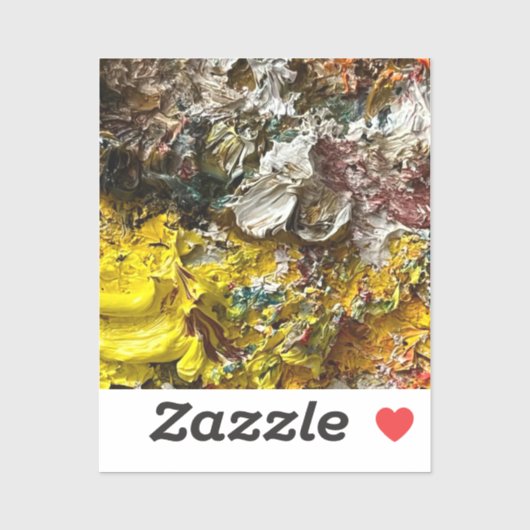 Sticker Palette de l'artiste #1 (Feuille)