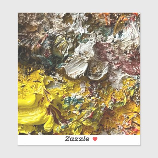 Sticker Palette de l'artiste #1 (Feuille)