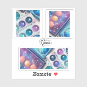 Sticker Palettes de maquillage de parties scintillant et d