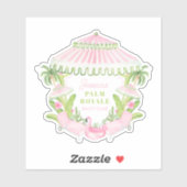 Sticker Palm Beach Cabana Bach Club | Bachelorette  (Feuille)