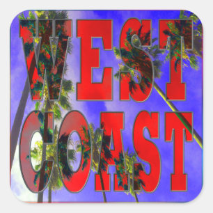 sticker "Palm Sky: West Coast"