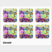 Sticker Palm Springs "énergie Cool" (Feuille)