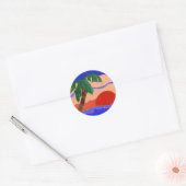 Sticker Palm Sunset (Enveloppe)