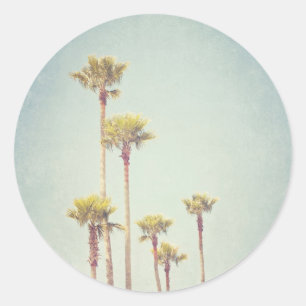 Sticker Palm Trees de Californie vintage