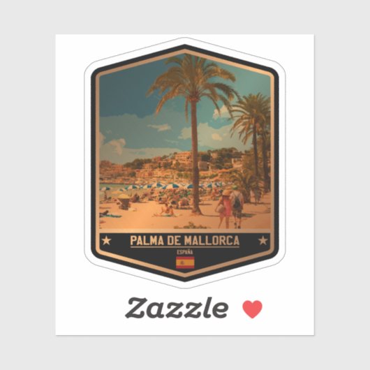 Sticker Palma de Majorque (Feuille)