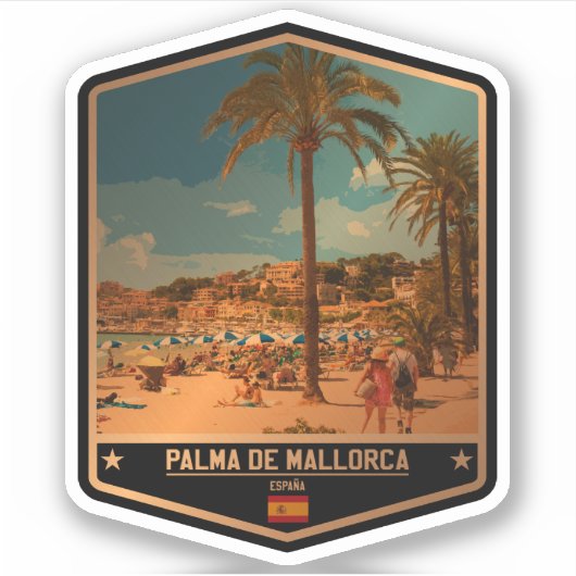 Sticker Palma de Majorque (Devant)