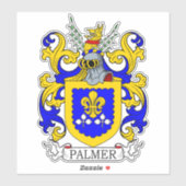 Sticker Palmer Family Crest (Feuille)