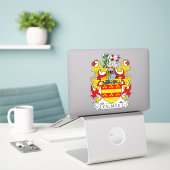 Sticker Palmer Family Crest (Ordinateur portable sur le bureau)