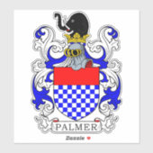 Sticker Palmer Family Crest (Feuille)