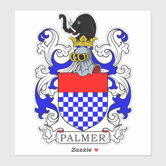 Sticker Palmer Family Crest (Feuille)