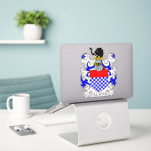 Sticker Palmer Family Crest (Ordinateur portable sur le bureau)