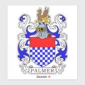 Sticker Palmer Family Crest (Feuille)