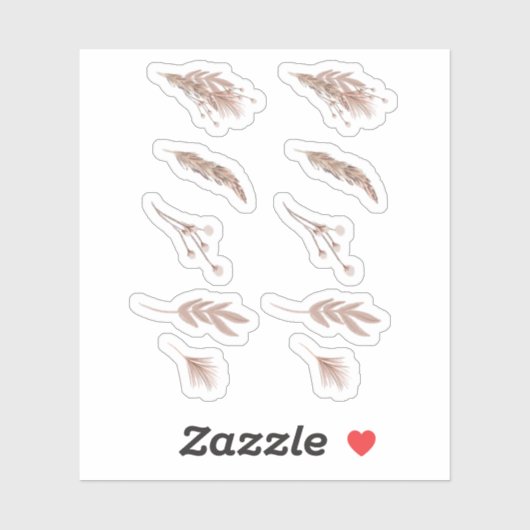 Sticker Pampas à main Planner de blé (Feuille)