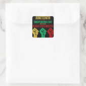 Sticker panafricain de poing de la dix-septième se (Sac)